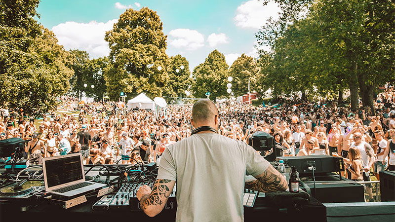 WET Open Air Festival Stage View