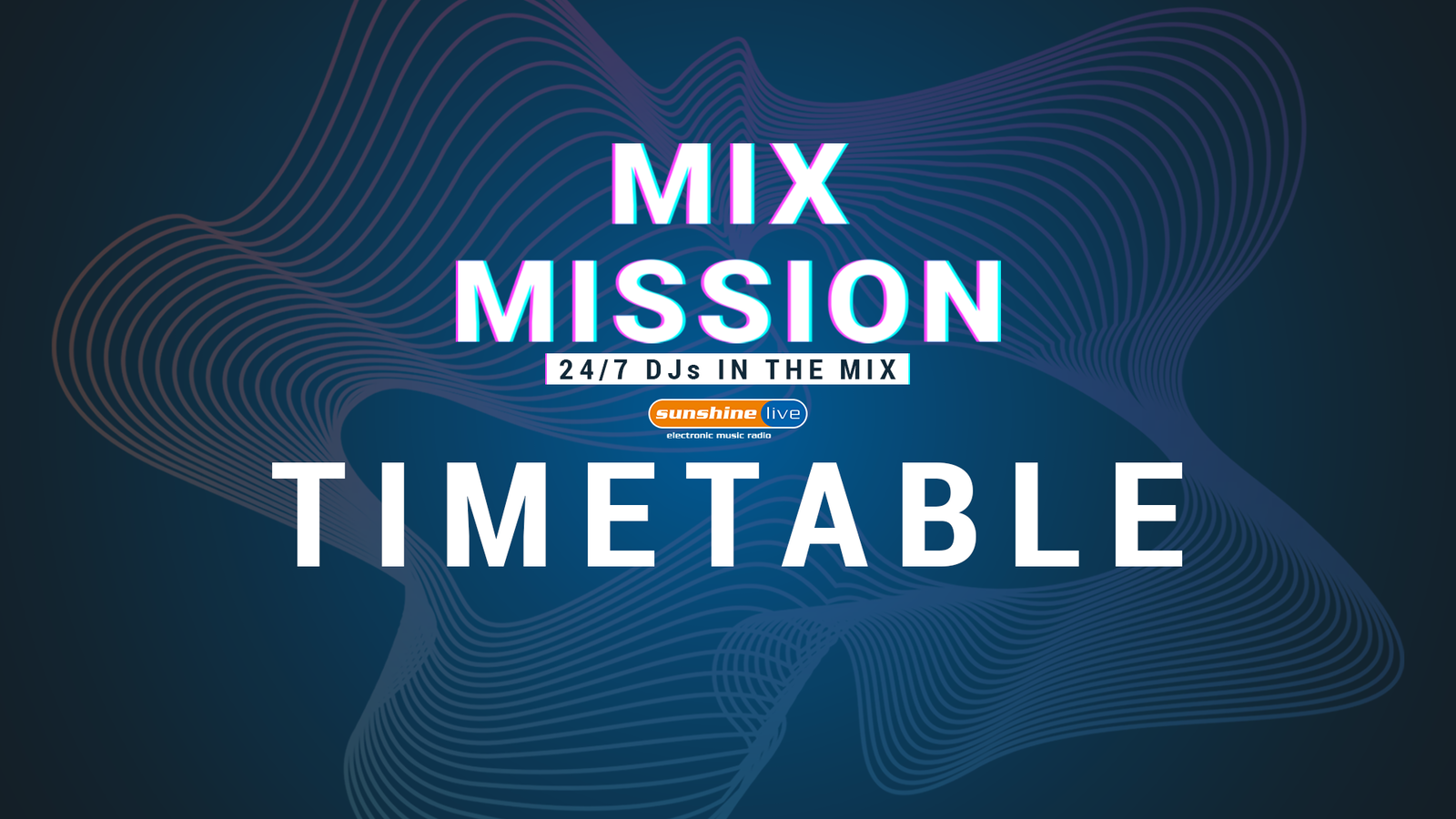 MixMission Timetable Header