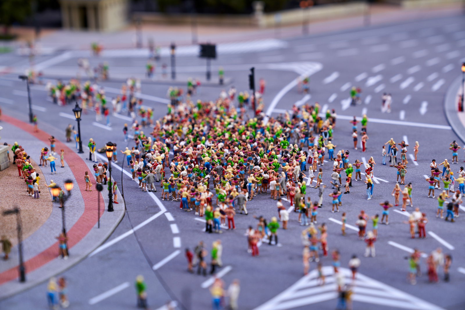 Für jeden Spender wird eine Figur im Modell aufgestellt