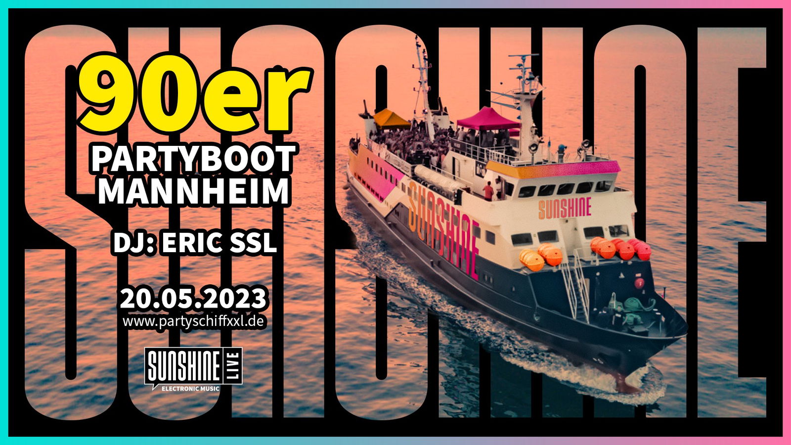 90er Partyboot Mannheim