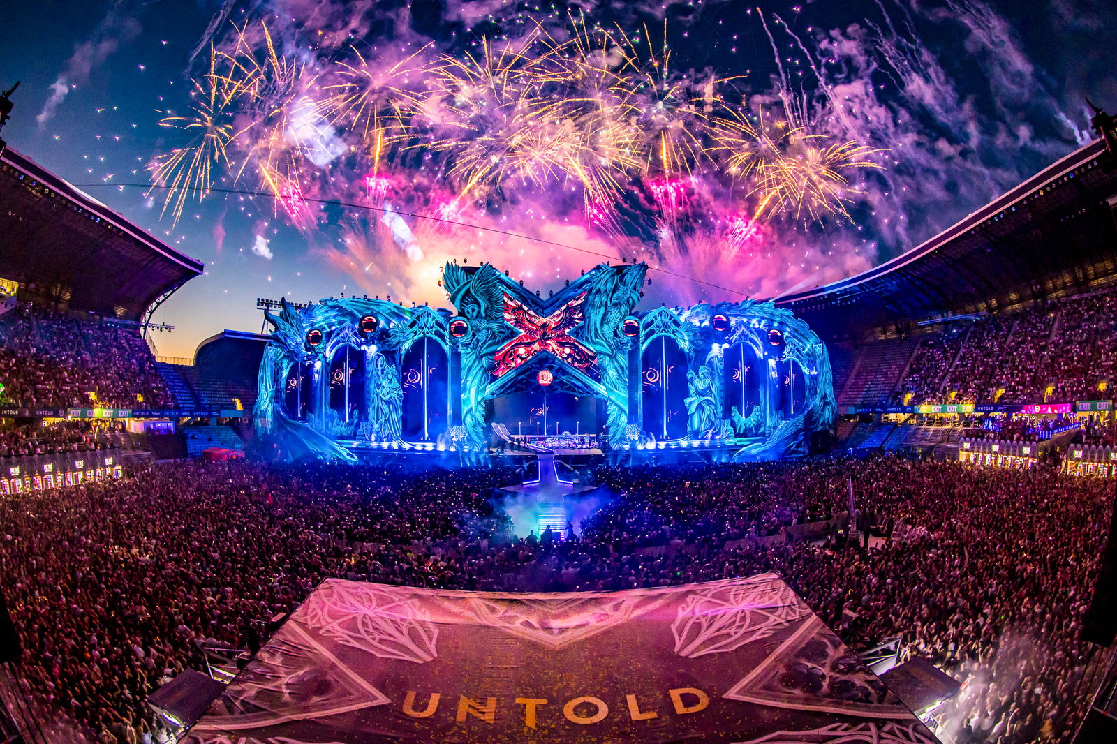 UNTOLD Festival Main Stage with Fireworks