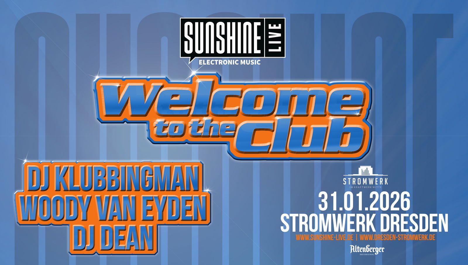 SUNSHINE LIVE "WELCOME TO THE CLUB"