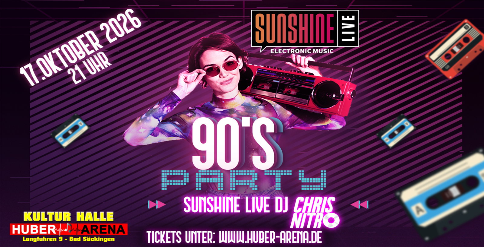 90er Party Huber Arena