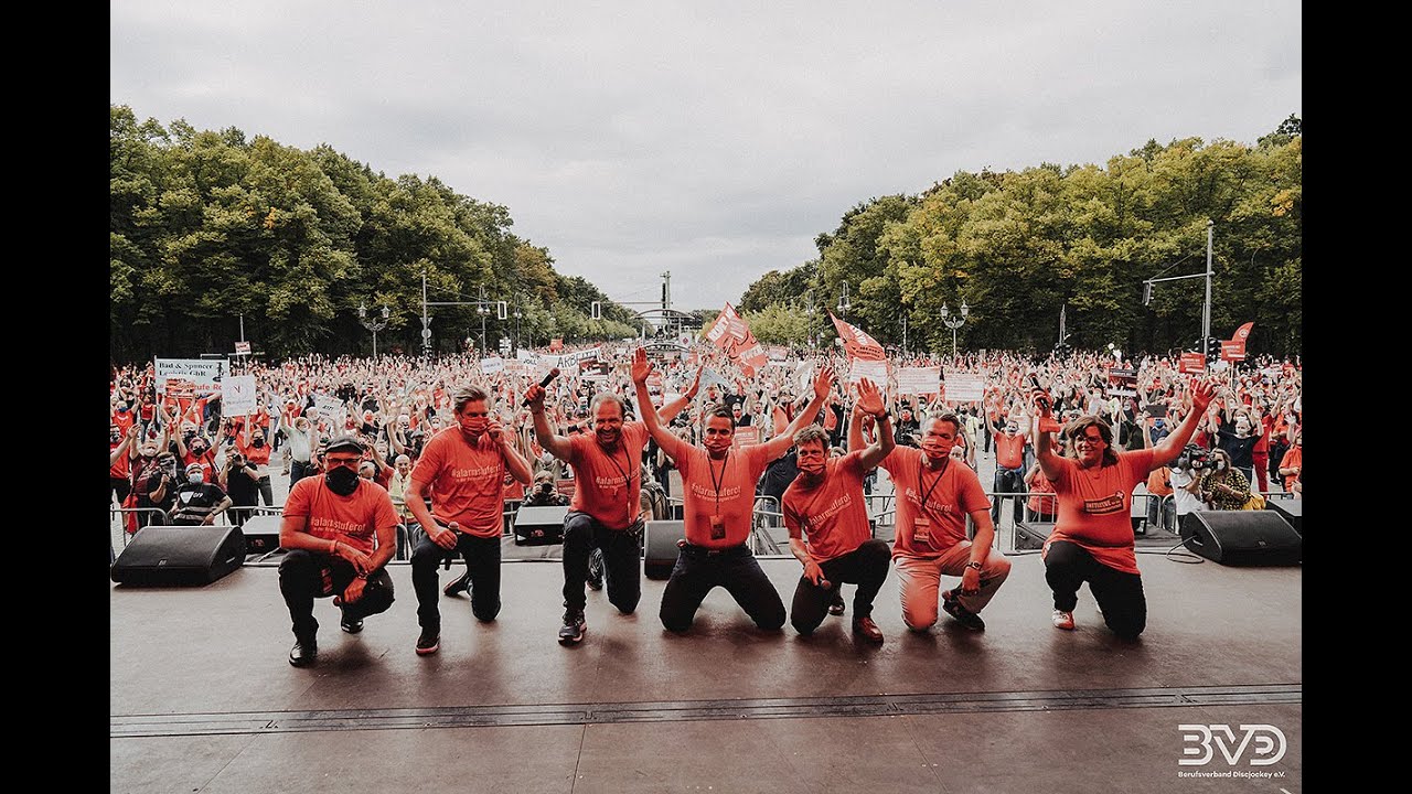 #alarmstuferot Großdemonstration der Veranstaltungswirtschaft am 9.9.2020 in Berlin - Der Film!